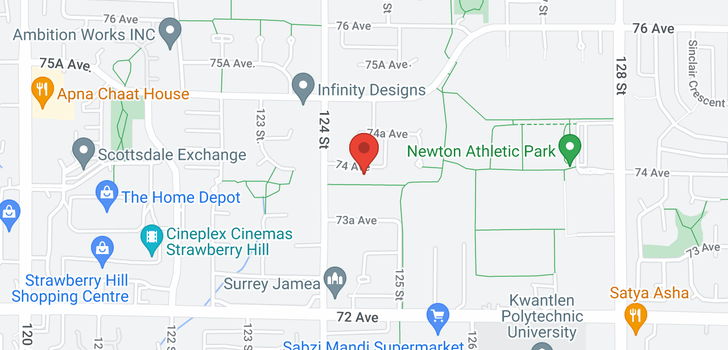map of 12449 74 AVENUE